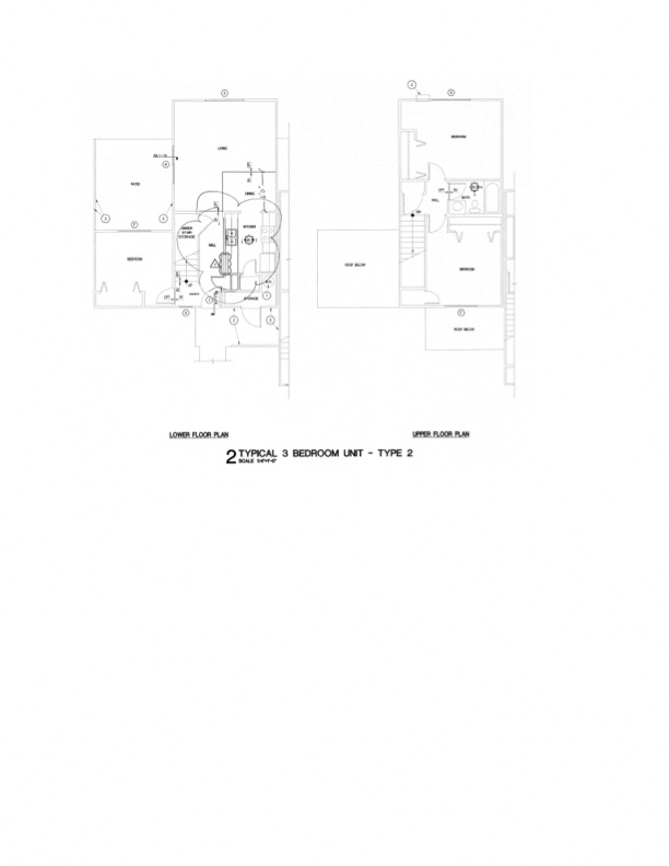 Floor plan for 3 beds, 1 bath